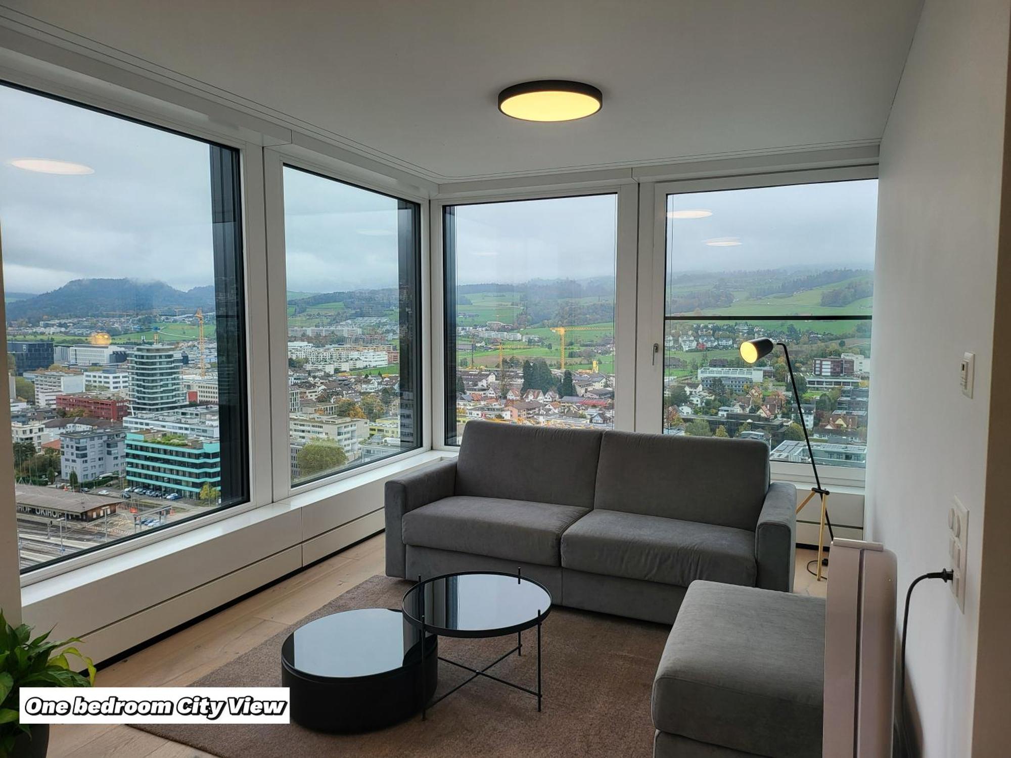 Park Tower City View Apartments Zug Exteriör bild